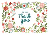 Bountiful Blooming - Thank You Card